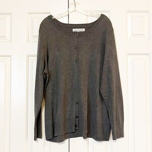 Amazon Essentials Gray Button-Up Cardigan | Capsule Staple | Women’s 2X